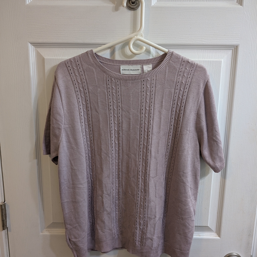 Alfred Dunner Cable‎ Knit Sweater - Size M